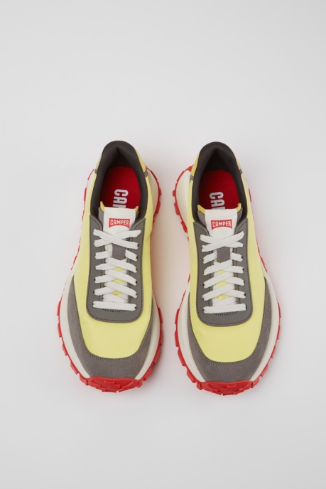 Camper AU Design Drift Trail Vibram Multicolored Textile And Nubuck Sneakers For Men