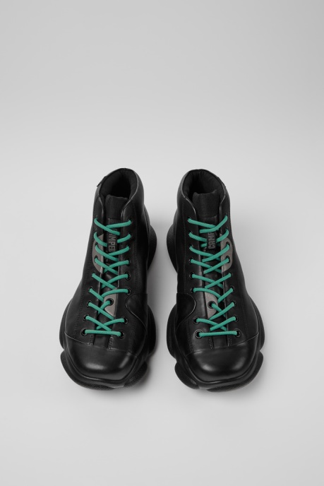 Karst Black Leather Sneakers For Men Camper AU New Arrivals