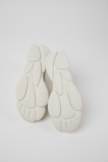 Design Karst White Non-Dyed Leather Sneakers For Men Camper AU