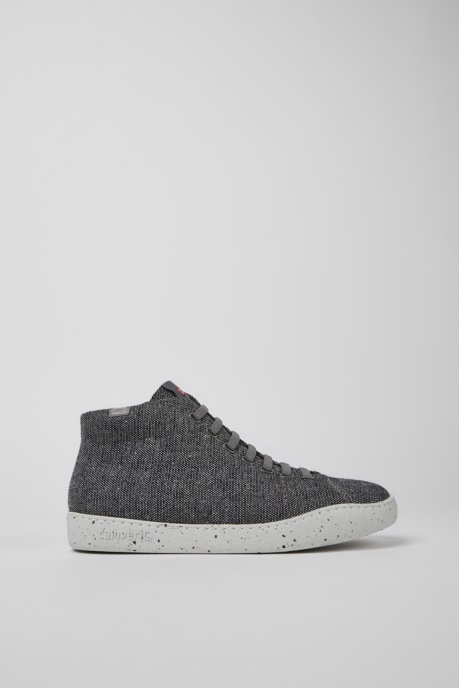 Peu Touring Gray And Black Recycled Wool Sneakers For Men Exclusive Camper AU