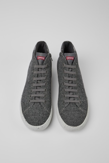 Peu Touring Gray And Black Recycled Wool Sneakers For Men Exclusive Camper AU