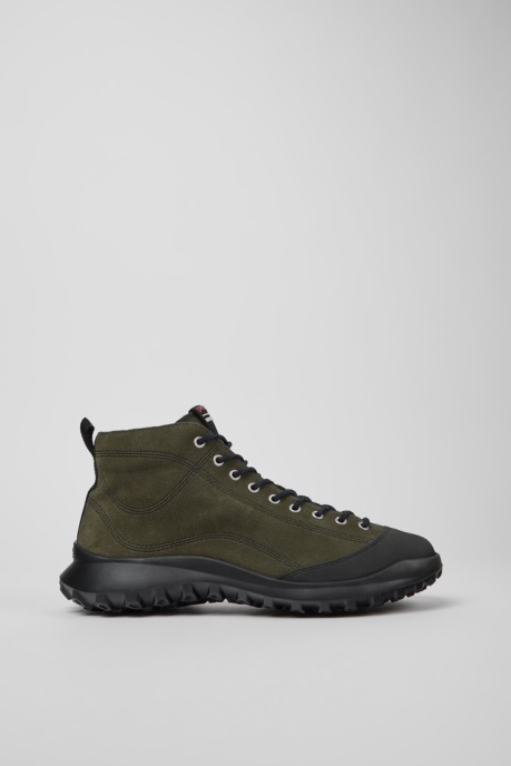 Exclusive Camper AU Crclr Gore-Tex Green Nubuck And Textile Ankle Boots For Men