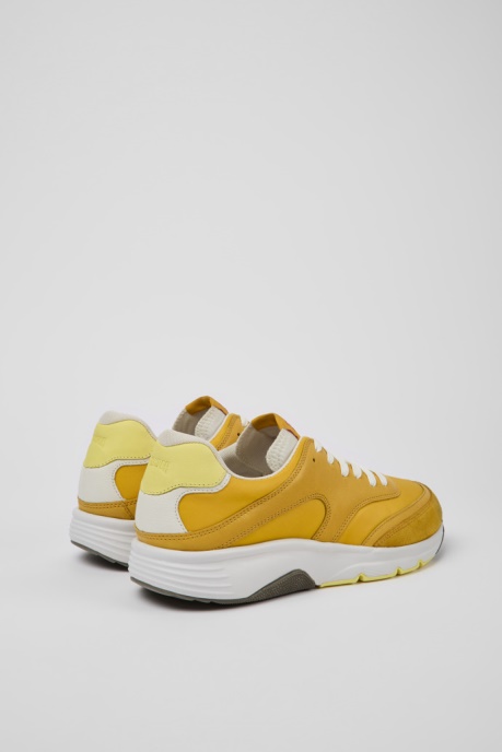 Camper AU Drift Yellow Textile And Leather Sneakers For Men New Arrivals