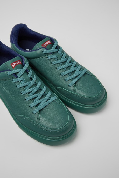 Exclusive Camper AU Runner K21 Green Leather Sneakers For Men
