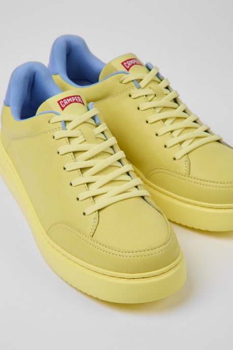 Runner K21 Yellow Leather Sneakers For Men Camper AU New Arrivals