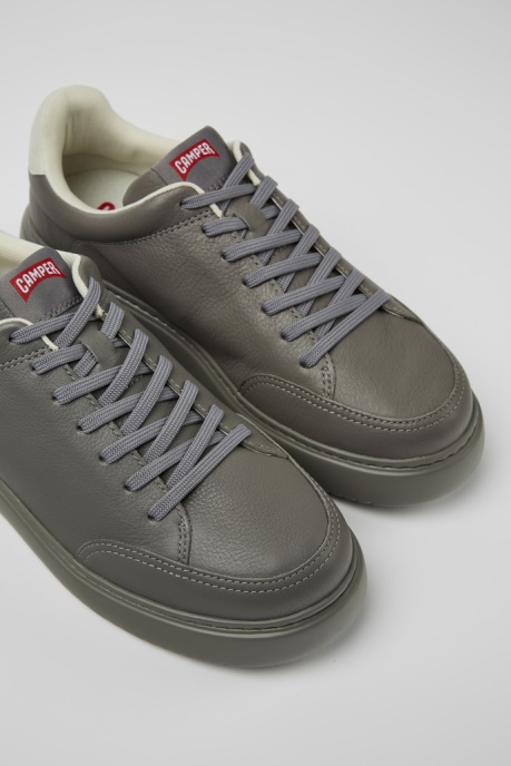 Camper AU Design Runner K21 Gray Leather Sneakers For Men