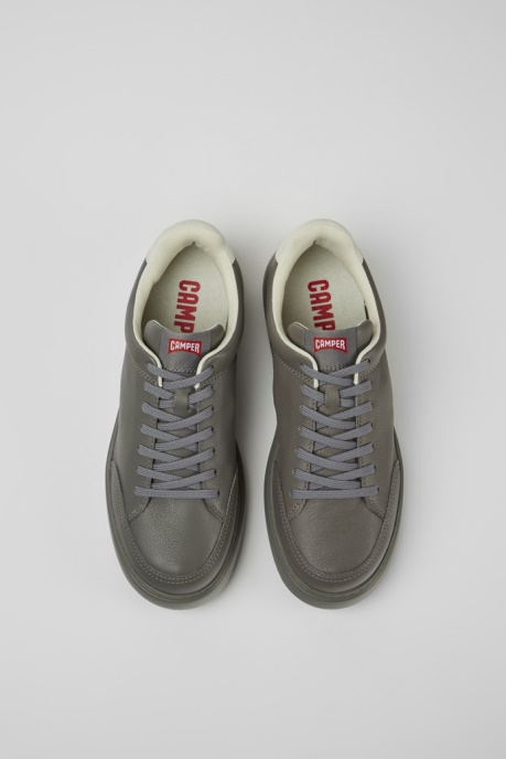 Camper AU Design Runner K21 Gray Leather Sneakers For Men