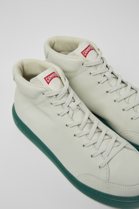 Exclusive Camper AU Runner K21 White Non-Dyed Leather Sneakers For Men