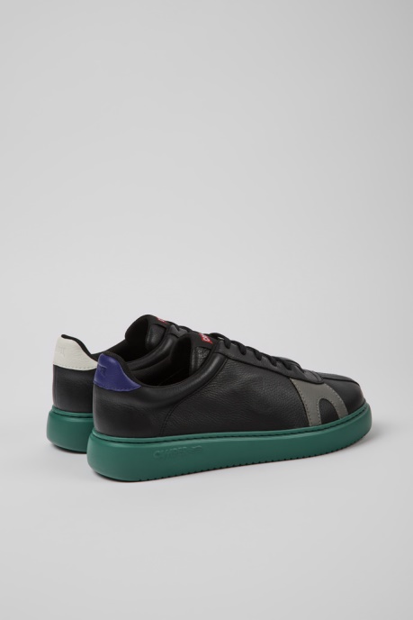 Twins Black Leather Sneakers For Men Exclusive Camper AU