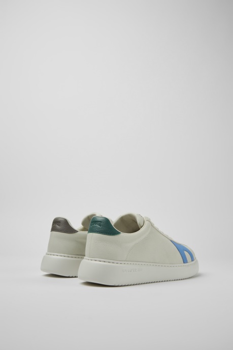 Exclusive Camper AU Twins White Non-Dyed Leather And Suede Sneakers For Men
