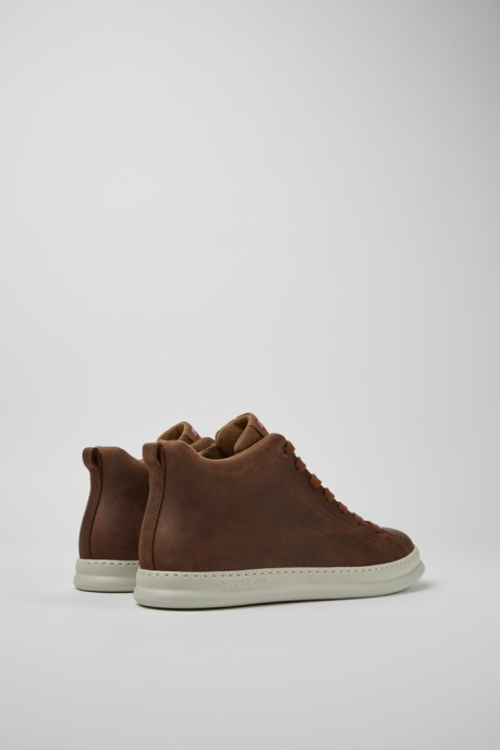 Exclusive Camper AU Runner Brown Leather Sneakers For Men