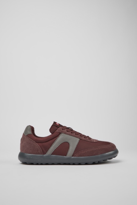 Camper AU Design Pelotas Xlite Burgundy And Gray Sneakers For Men
