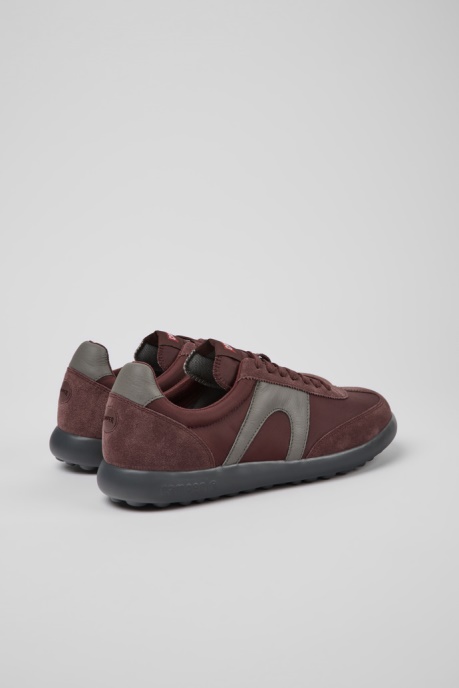 Camper AU Design Pelotas Xlite Burgundy And Gray Sneakers For Men