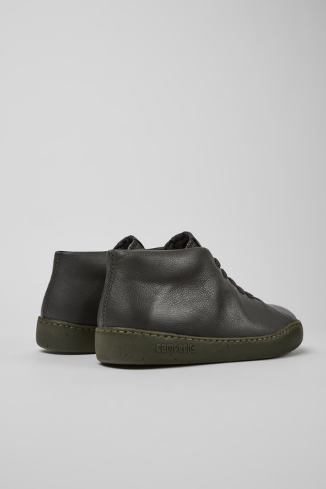 Peu Touring Gray Leather Sneakers For Men Camper AU New Arrivals