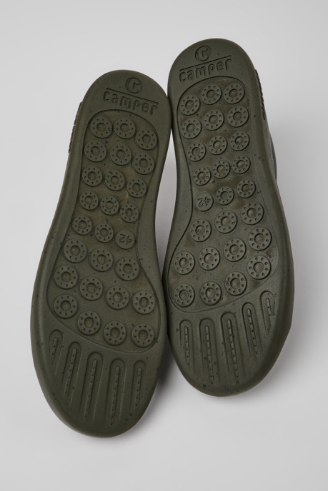 Peu Touring Gray Leather Sneakers For Men Camper AU New Arrivals