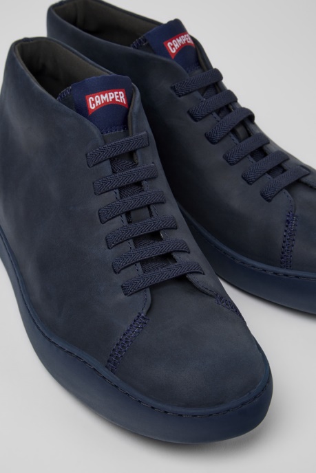 Camper AU Peu Touring Blue Leather Sneakers For Men New Arrivals