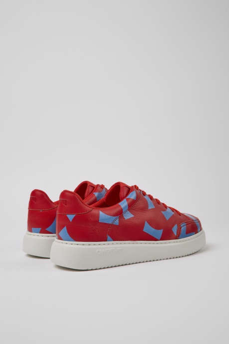 Design Runner K21 Red And Blue Printed Sneakers For Men Camper AU