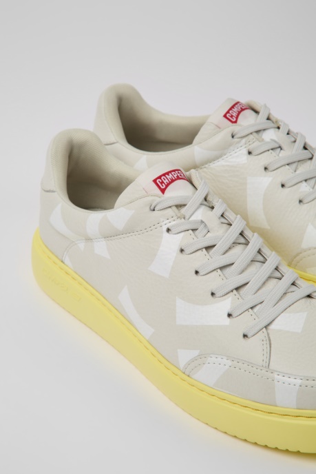 Camper AU Design Runner K21 White Leather Sneakers For Men