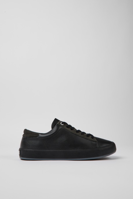 Camper AU Andratx Black Leather And Nubuck Sneakers For Men New Arrivals