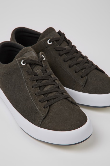 Design Andratx Gray Nubuck Sneakers For Men Camper AU
