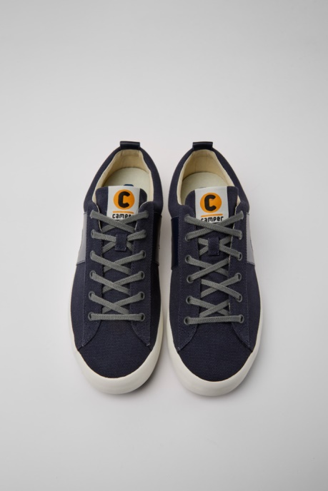 Exclusive Camper AU Imar Blue Leather And Recycled Cotton Sneakers For Men
