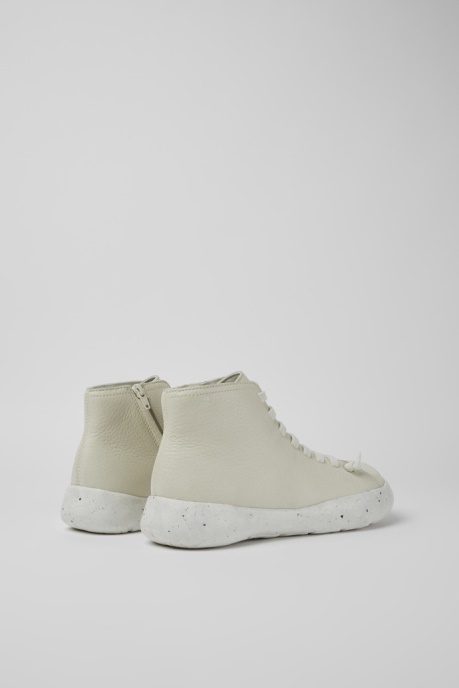 Design Peu Stadium White Leather Ankle Boots For Men Camper AU