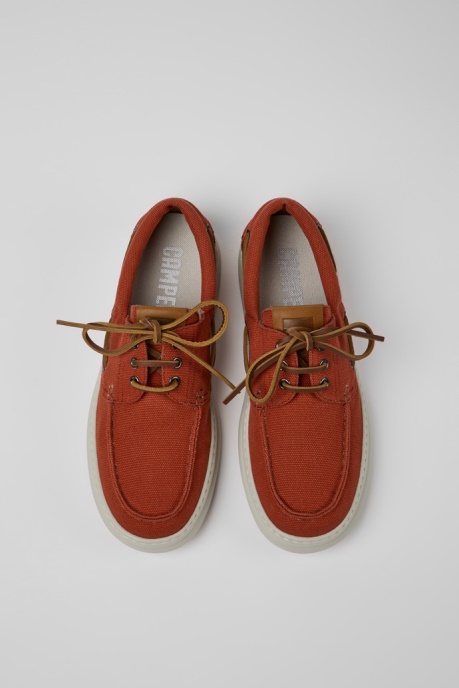 Design Runner Red Recycled Cotton Shoes For Men Camper AU