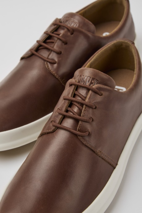 Camper AU Chasis Brown Leather Shoes For Men New Arrivals