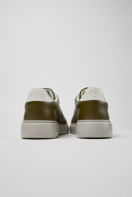 Camper AU Runner K21 Green And White Leather And Suede Sneakers New Arrivals