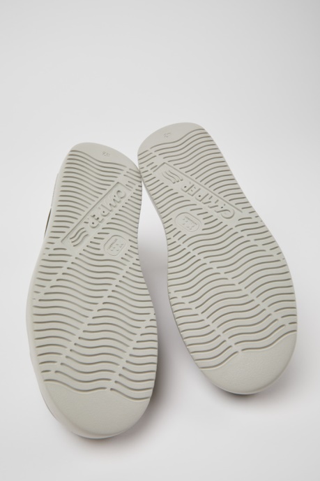 Camper AU Runner K21 Green And White Leather And Suede Sneakers New Arrivals