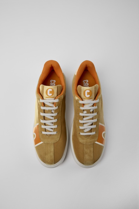 Camper AU Runner K21 Brown Orange And Beige Sneakers For Men New Arrivals