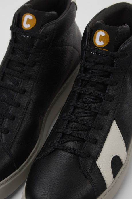 Exclusive Camper AU Runner K21 Black And White Leather Sneakers