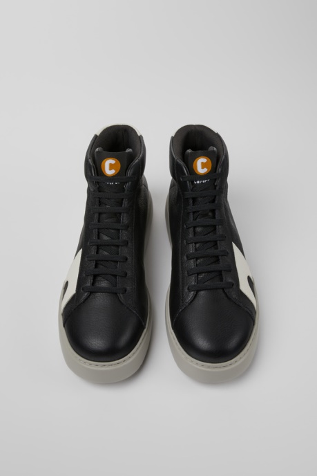 Exclusive Camper AU Runner K21 Black And White Leather Sneakers