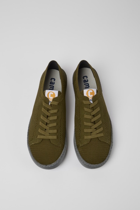 Camper AU Design Peu Touring Green Recycled Pet Sneakers For Men