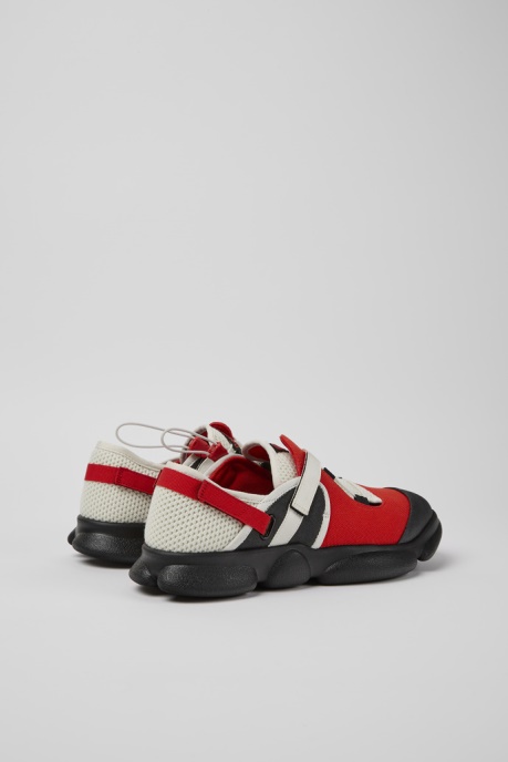 Exclusive Camper AU Karst White Black And Red Textile Shoes For Men