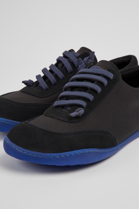 Camper AU Peu Black Recycled Pet And Nubuck Shoes For Men New Arrivals