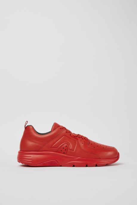 Camper AU Drift Red Leather Sneakers For Men New Arrivals