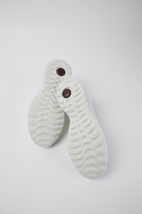 Design Twins Cream And White Leather Lace-Up Sneakers Camper AU