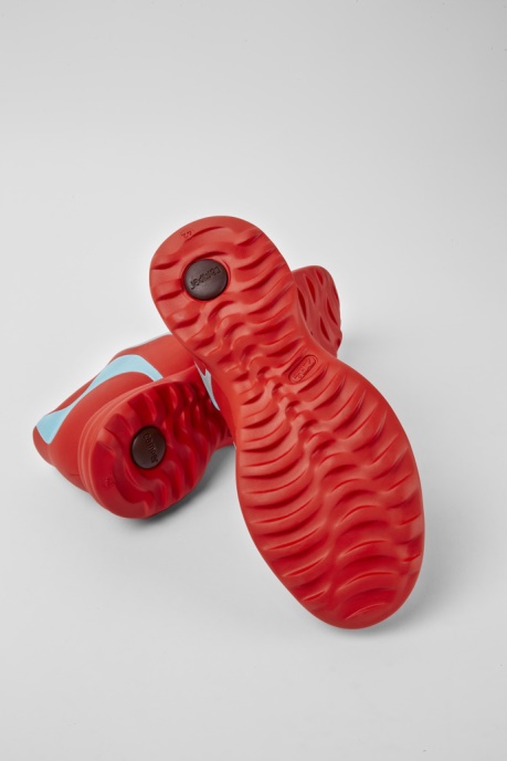 Twins Red And Turquoise Leather Lace-Up Sneakers Exclusive Camper AU