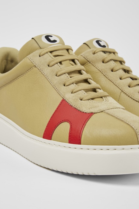 Camper AU Runner K21 Beige Suede And Leather Sneakers New Arrivals