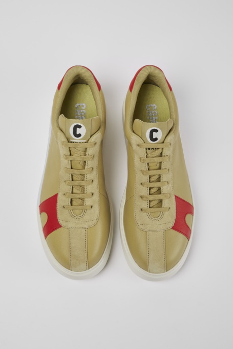 Camper AU Runner K21 Beige Suede And Leather Sneakers New Arrivals