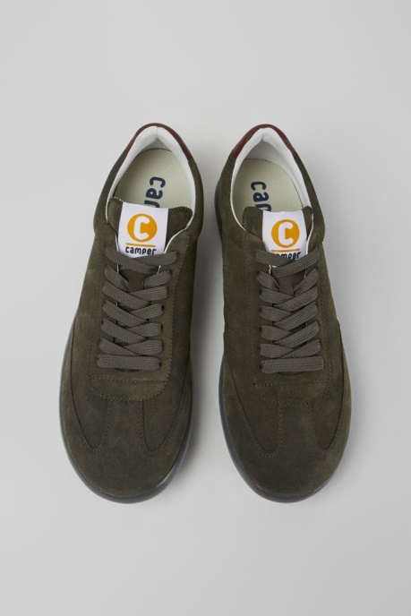 Design Pelotas Xlite Green Suede Sneakers For Men Camper AU