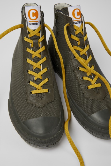 Camper AU Camaleon Green Boots For Men New Arrivals