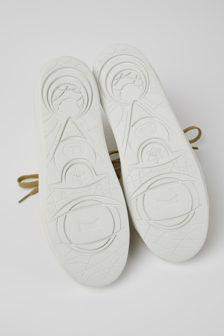 Courb Beige Leather Ankle Boots For Men Camper AU New Arrivals