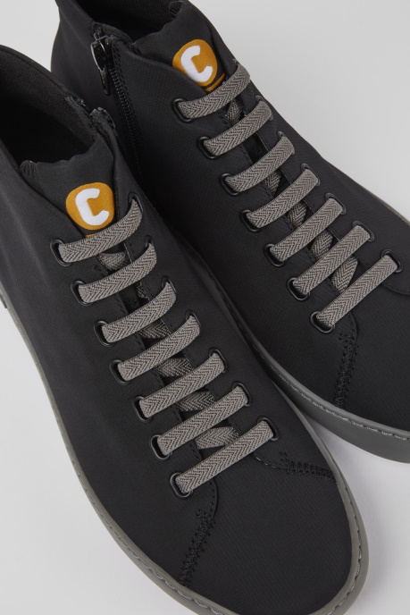Peu Touring Black Textile Ankle Boots For Men Camper AU New Arrivals