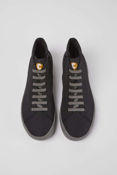 Peu Touring Black Textile Ankle Boots For Men Camper AU New Arrivals