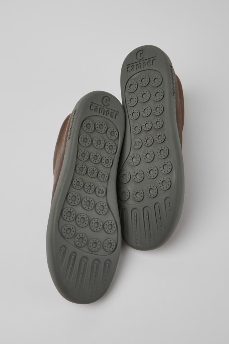 Peu Touring Brown Leather Men's Sneakers Exclusive Camper AU