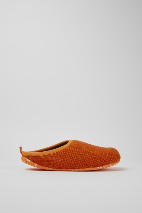 Camper AU Design Wabi Orange Wool And Viscose Slippers For Men