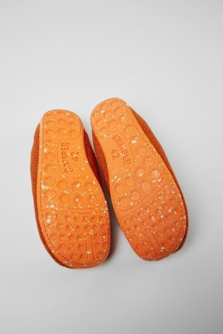 Camper AU Design Wabi Orange Wool And Viscose Slippers For Men