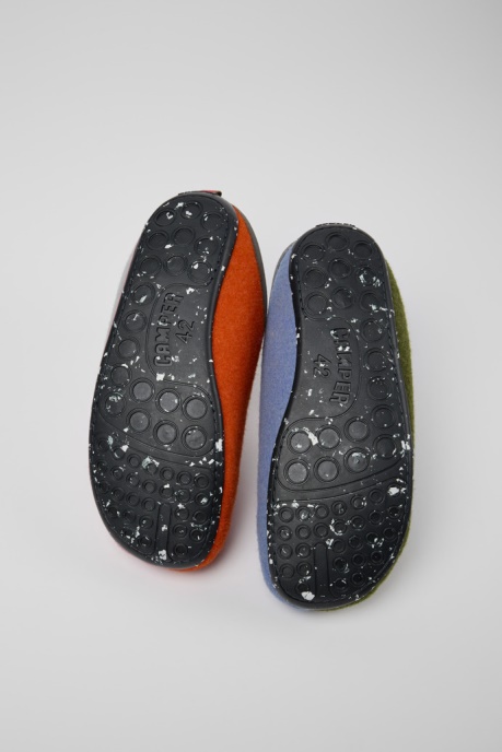 Design Twins Multicolored Wool Men's Slippers Camper AU